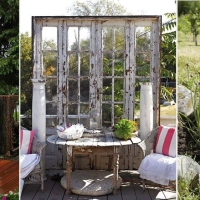 10 idéias criativas para usar velhas janelas ou portas no jardim!